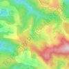 Topografische kaart Escoubilhac, hoogte, reliëf