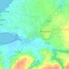 Topografische kaart Pont An Traon, hoogte, reliëf