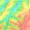 Topografische kaart Bruyère du Sart, hoogte, reliëf