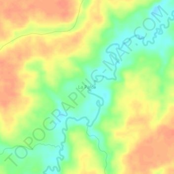Topografische kaart La Palca, hoogte, reliëf