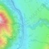 Topografische kaart Mülenen, hoogte, reliëf