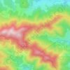 Topografische kaart Haute Valette, hoogte, reliëf