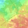 Topografische kaart Gollmitzer Ausbau, hoogte, reliëf