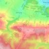 Topografische kaart Sevry, hoogte, reliëf