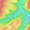 Topografische kaart La Voute, hoogte, reliëf