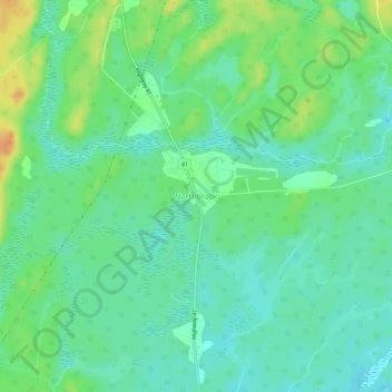 Topografische kaart Northbrook, hoogte, reliëf