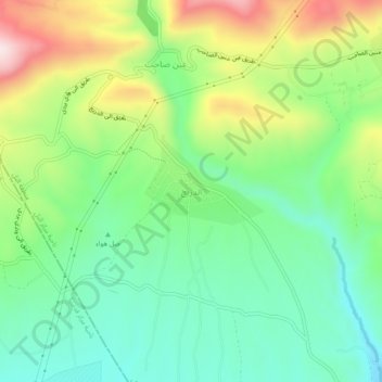 Topografische kaart Ad-Dereij, hoogte, reliëf