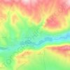 Topografische kaart Deir Maqran, hoogte, reliëf