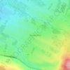 Topografische kaart Dernacartha, hoogte, reliëf