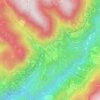 Topografische kaart Cembra, hoogte, reliëf