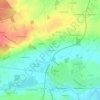 Topografische kaart Le Gros Chêne, hoogte, reliëf