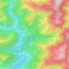 Topografische kaart Molières, hoogte, reliëf