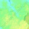 Topografische kaart Pouillac, hoogte, reliëf