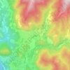 Topografische kaart Lavignino, hoogte, reliëf