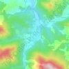 Topografische kaart Irabien, hoogte, reliëf