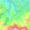 Topografische kaart La Combe, hoogte, reliëf