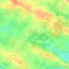Topografische kaart La Bougrière, hoogte, reliëf