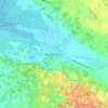 Topografische kaart Morne-à-l'Eau, hoogte, reliëf