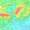 Topografische kaart Valbusa, hoogte, reliëf