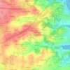Topografische kaart Kerdavid Izela, hoogte, reliëf