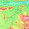 Topografische kaart Olot, hoogte, reliëf