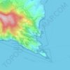 Topografische kaart Paraggi, hoogte, reliëf