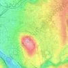 Topografische kaart Bas-Monthoux, hoogte, reliëf