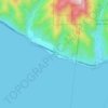Topografische kaart South Beach, hoogte, reliëf