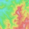 Topografische kaart Serre du Mont Gros, hoogte, reliëf