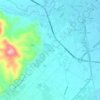 Topografische kaart Rosciano, hoogte, reliëf