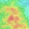 Topografische kaart Drie, hoogte, reliëf