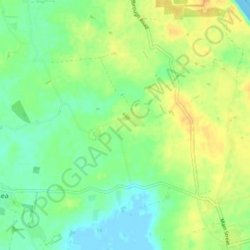 Topografische kaart Owstwick, hoogte, reliëf