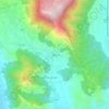 Topografische kaart Ciorani, hoogte, reliëf