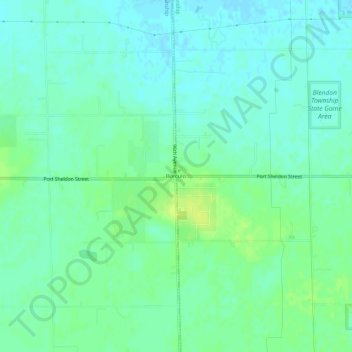 Topografische kaart Borculo, hoogte, reliëf