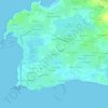 Topografische kaart Kerligristic, hoogte, reliëf