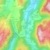 Topografische kaart Sur le Saix, hoogte, reliëf