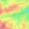 Topografische kaart Les Jarassons, hoogte, reliëf