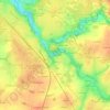 Topografische kaart Plessard, hoogte, reliëf