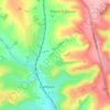 Topografische kaart Chalmington, hoogte, reliëf