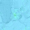 Topografische kaart Strijen, hoogte, reliëf
