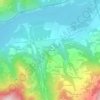Topografische kaart Côte Besson, hoogte, reliëf