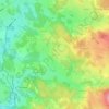 Topografische kaart Fours, hoogte, reliëf
