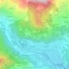Topografische kaart Ronchi Inferiore, hoogte, reliëf