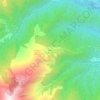 Topografische kaart Aquila, hoogte, reliëf