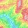 Topografische kaart Renno di Sotto, hoogte, reliëf