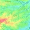 Topografische kaart Deftinge, hoogte, reliëf
