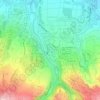 Topografische kaart La Rivière des Pluies, hoogte, reliëf