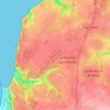 Topografische kaart Le Presbytère, hoogte, reliëf