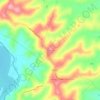 Topografische kaart Vaiano, hoogte, reliëf