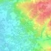 Topografische kaart Briacé, hoogte, reliëf